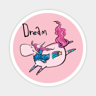 Unicorn Dream Flying Art Magnet